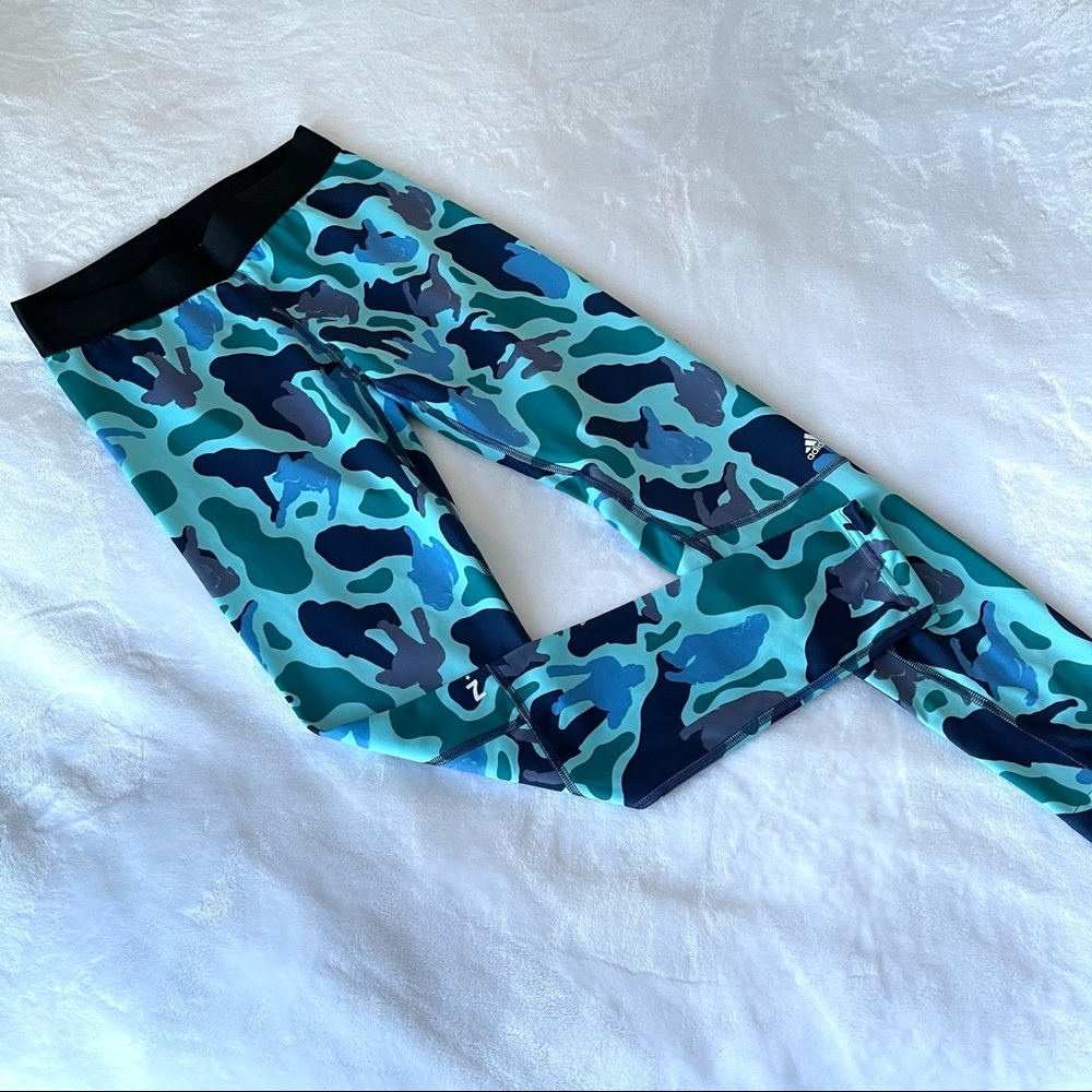 Adidas x Nerd camo leggings sz M (e901)